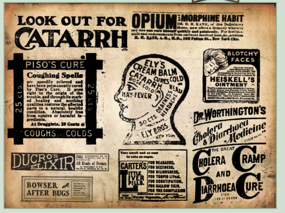 Vintage Medicine Ad Brush