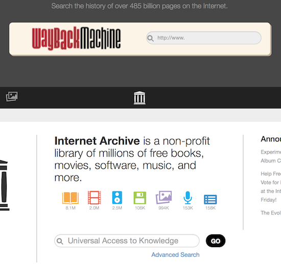 archive wayback machine