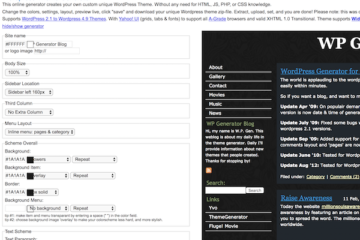 wordpress-theme generator