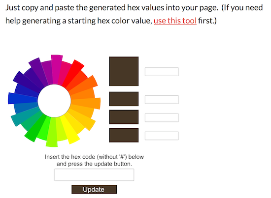 hex color-scheme generator