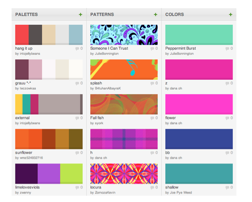 colour lovers patterns